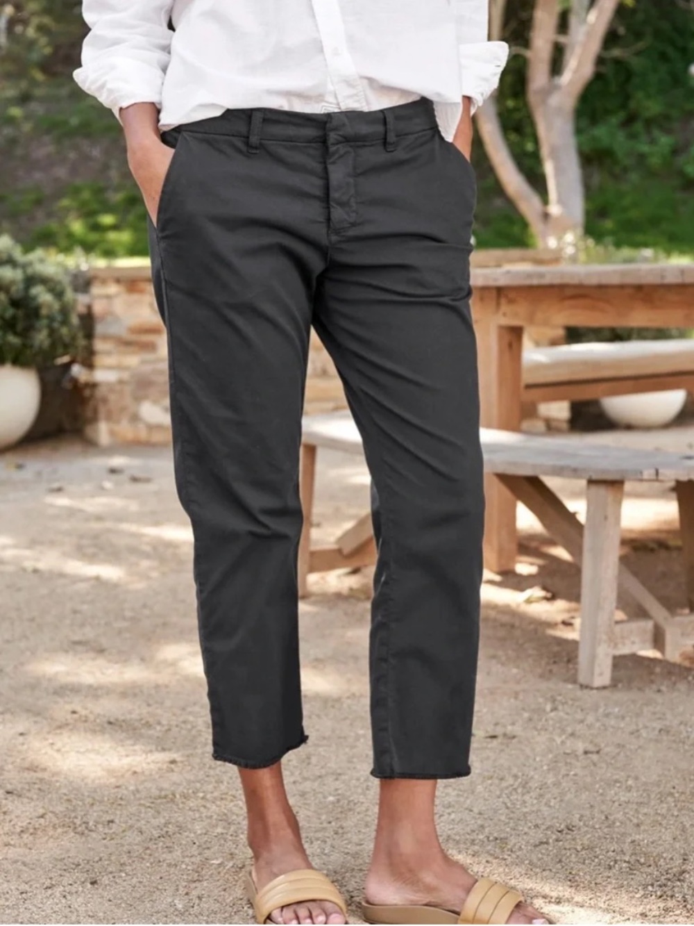 Frank & Eileen Wicklow Pants in Washed Black Size 12